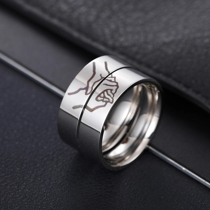 Streetwear Letter 201 Stainless Steel No Inlaid Polishing