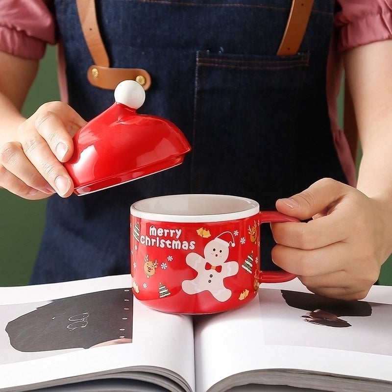Christmas Fashion Santa Claus Ceramics Christmas Tableware 1 Set