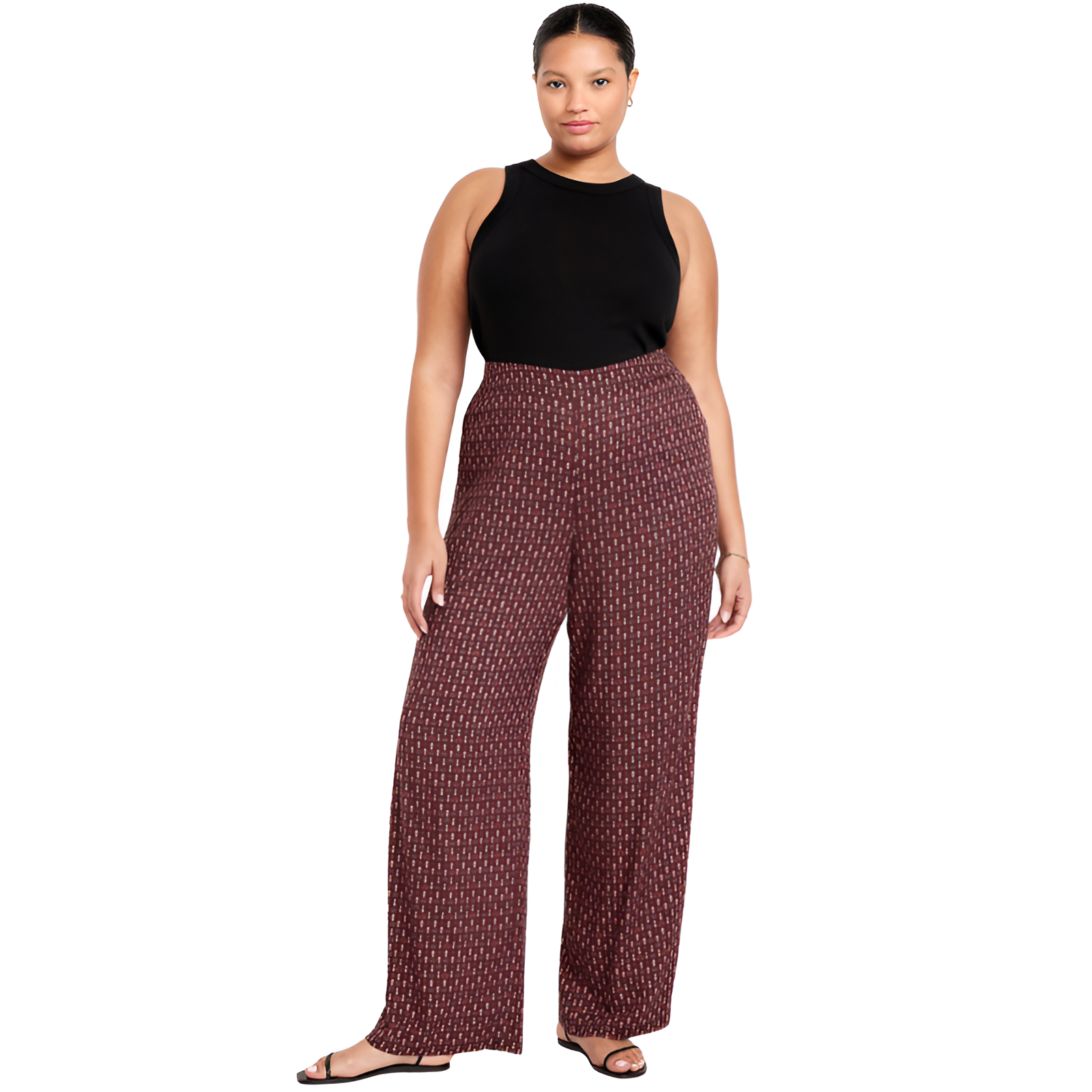 High Waisted Playa Wide Leg Pants