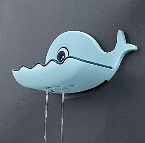 Fish Style Soap Dish. Wall Mount Strong Self-Adhesive