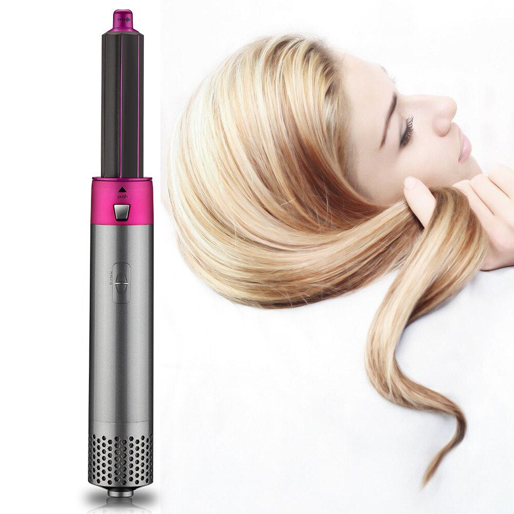 5 In 1 Electric Hair Dryer Brush Hot Air Styler Negative Ion Dryer Comb Curling Iron Hair Styling Tool