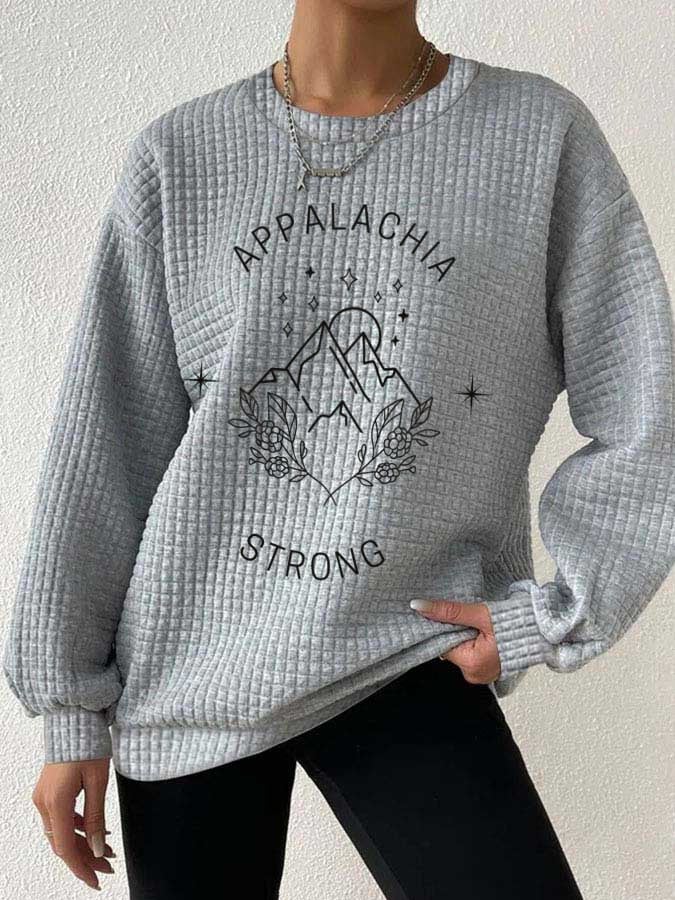 Women's Appalachia Strong Print Casual Sweatshirt