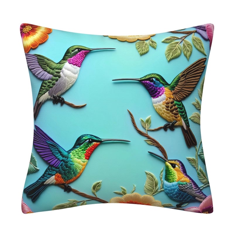 Elegant Classical Minimalist Floral Polyester Pillow Cases Couch & Sofa Decor