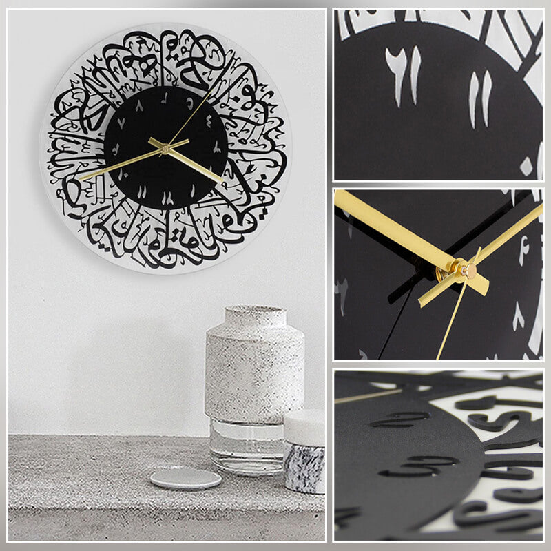 Acrylic mirror decorative clock