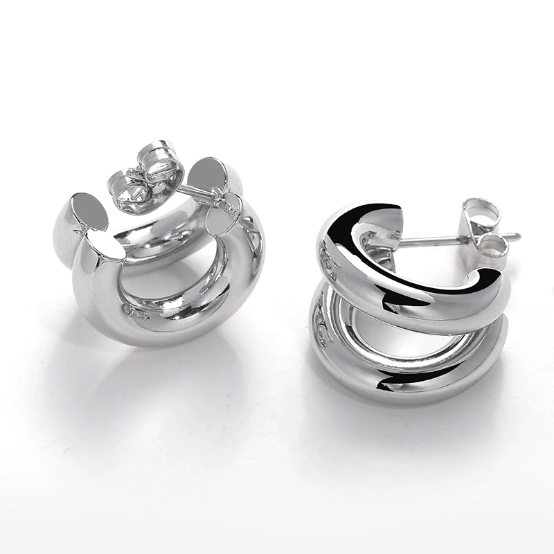 1 Pair Minimalist Classic Style Solid Color Polishing Plating Stainless Steel 18K Gold Plated Ear Studs