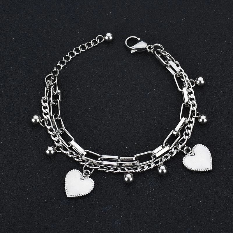 Fashion Geometric 304 Stainless Steel 18K Gold Plated No Inlaid Bracelets In Bulk