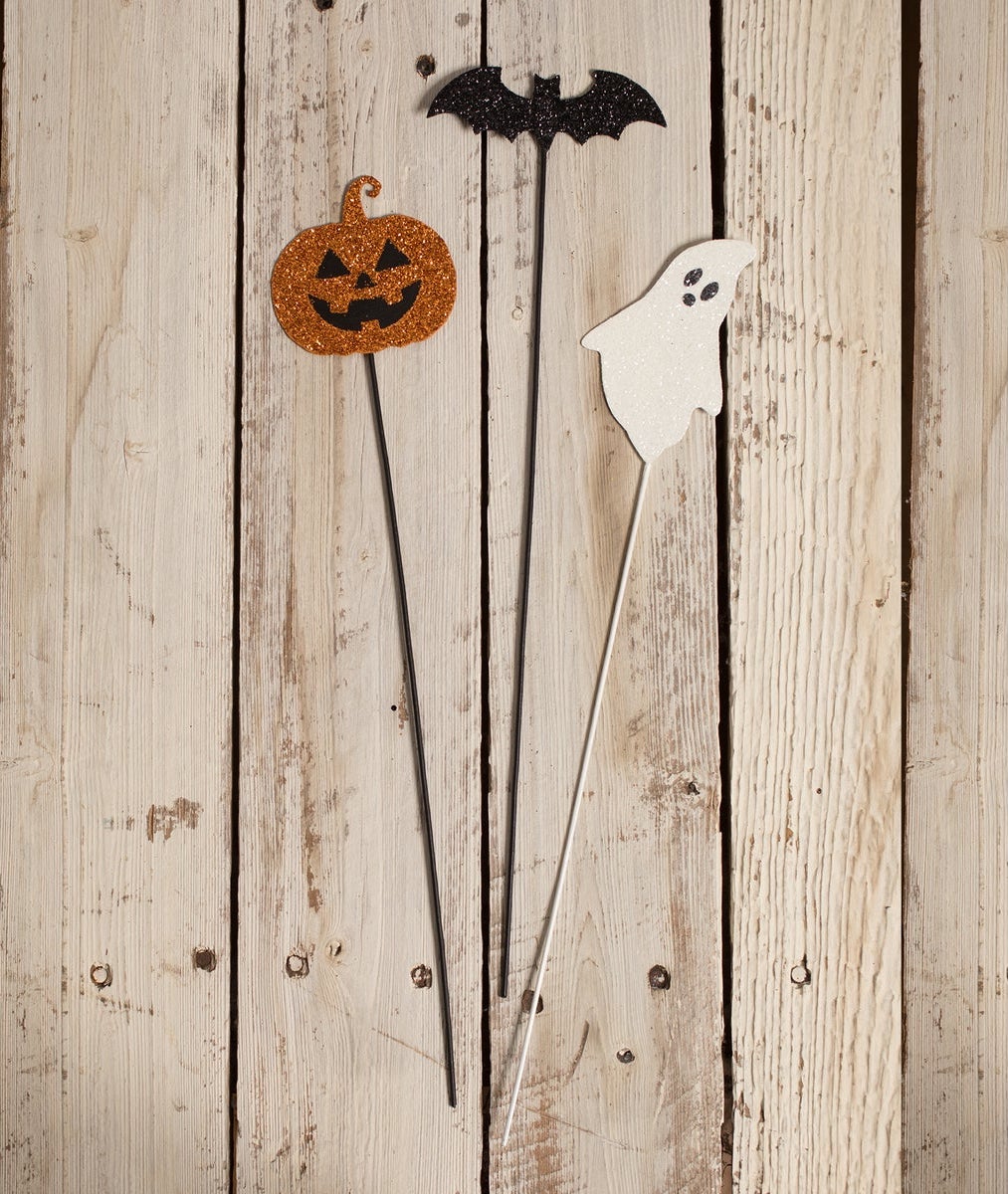 Halloween Glittered Picks