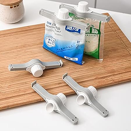 3 Pieces of Food Sealing Clips for Bags . Screw Cap Sealing Clip