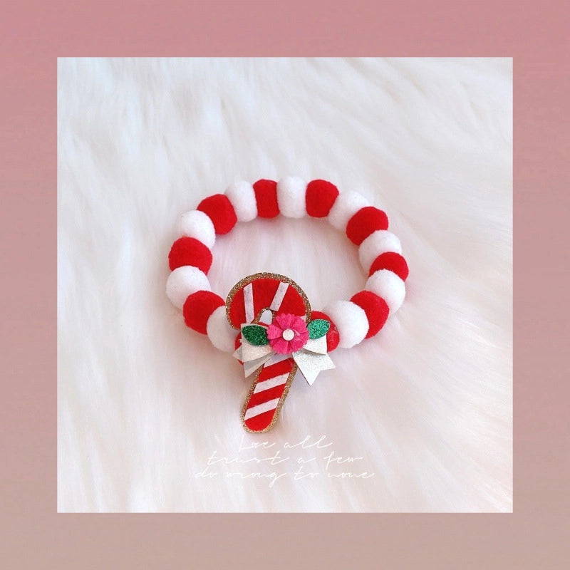 Cute Christmas Wreath Antlers Pet Accessories