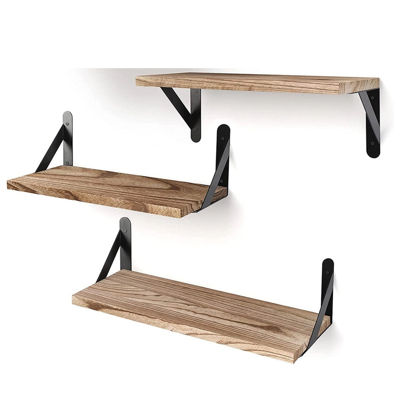Casual Elegant Pastoral Solid Color Paulownia Iron Storage Rack