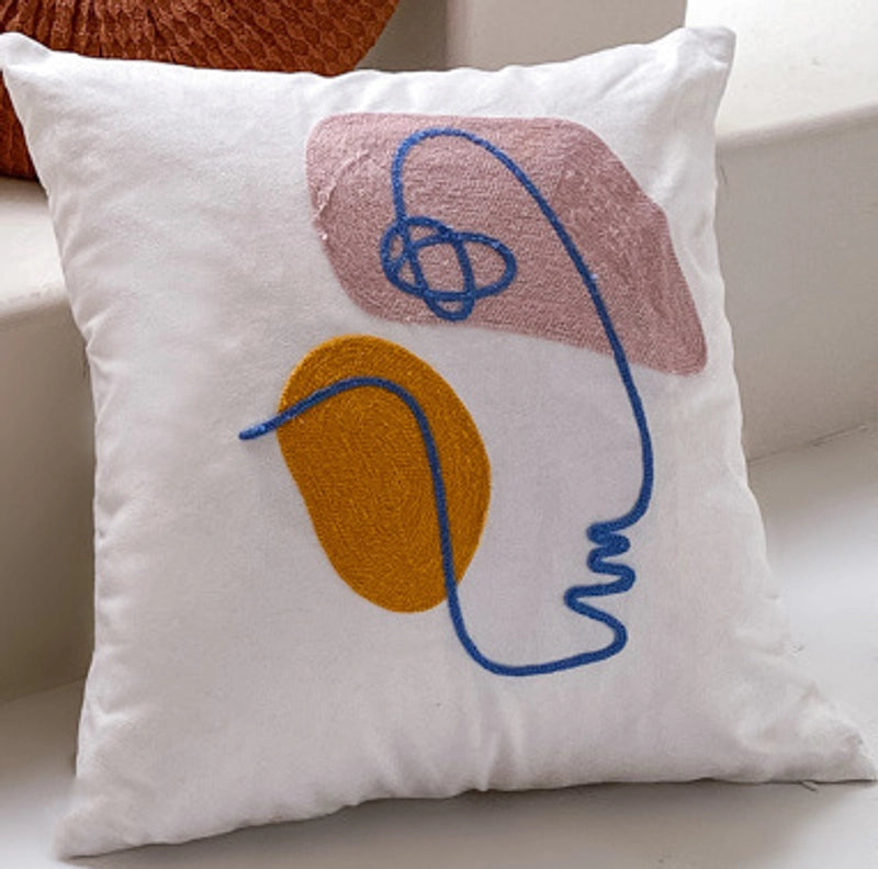 Household Modern Style Lines Polyester Pillow Cases Couch & Sofa Decor