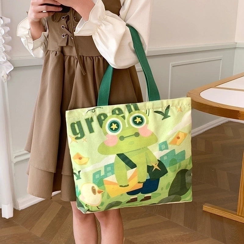 Women's Large Spring&summer Canvas Streetwear Shoulder Bag Canvas Bag