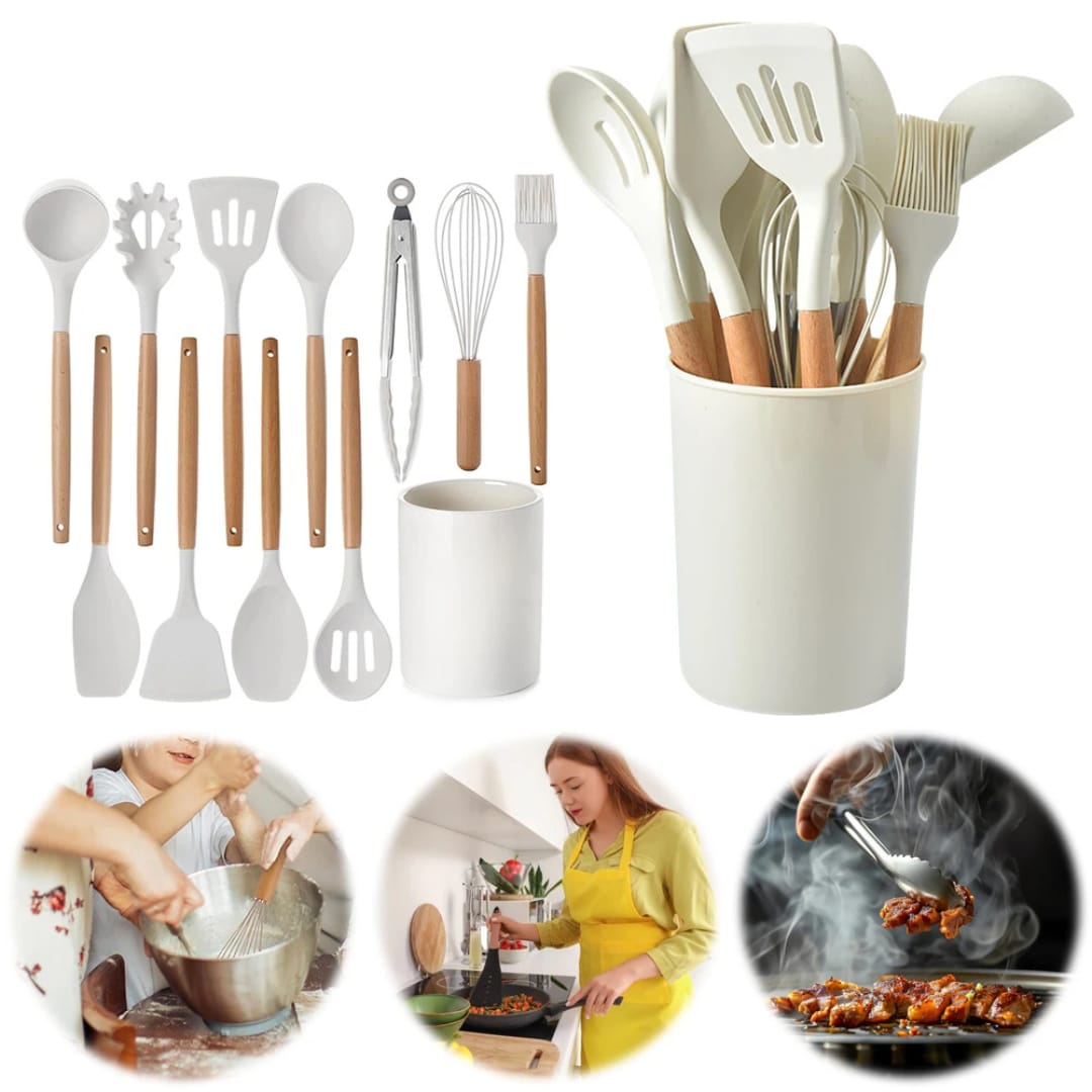 12 Pcs Kitchen Utensil Set. Cooking Set of Utensils