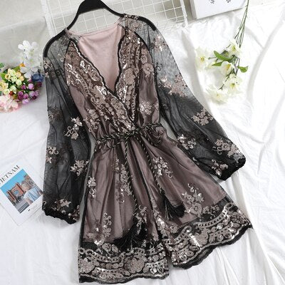 Women's Floral Robe