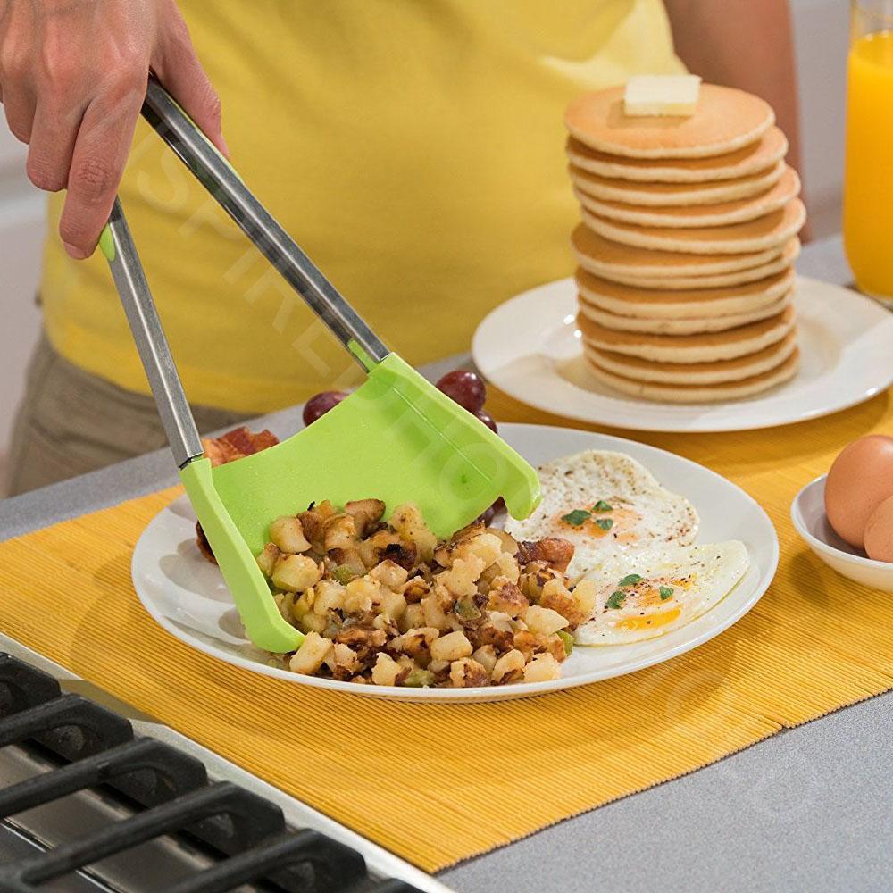 2 in 1 Kitchen Spatula and Tongs