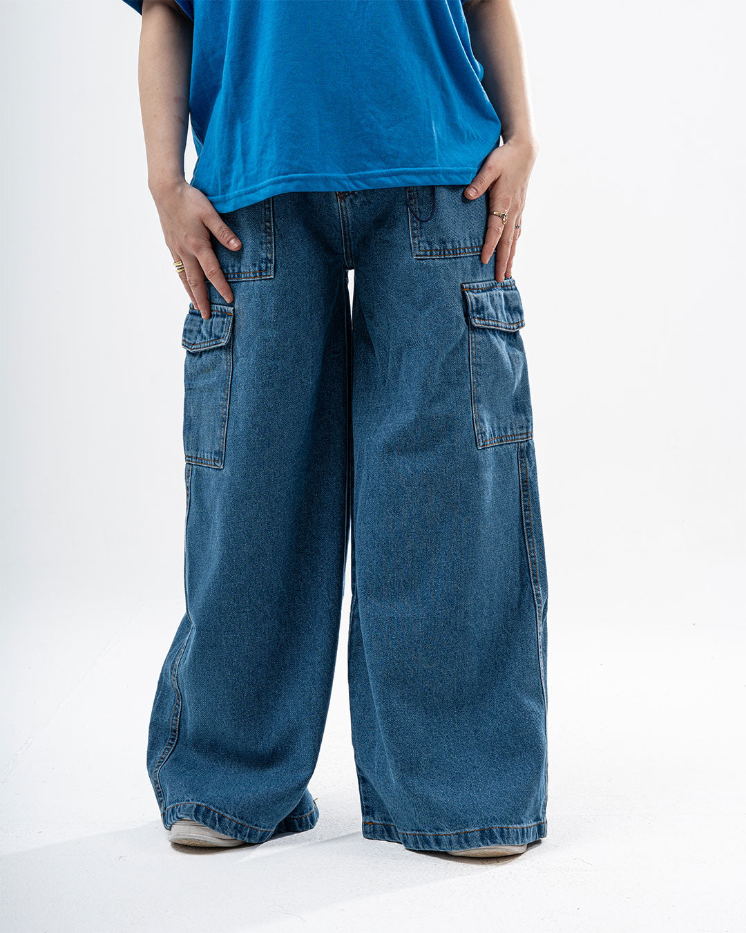 Women Wide Leg Denim Pants