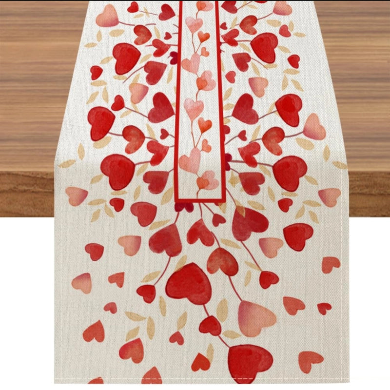 Valentine'S Day Casual Elegant Minimalist Letter Heart Shape Polyester Tablecloths