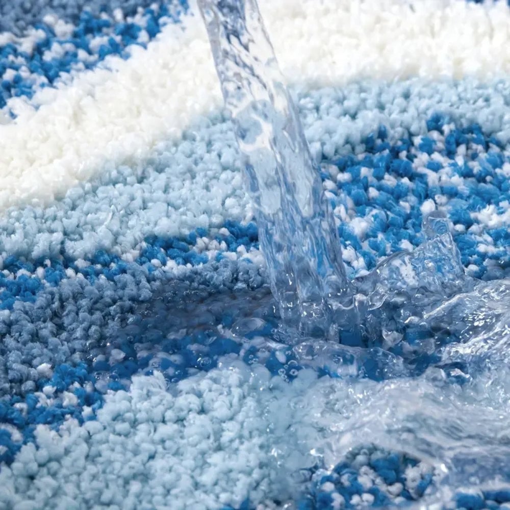 Seaside Ocean Waves Non-Slip Bathroom Mat