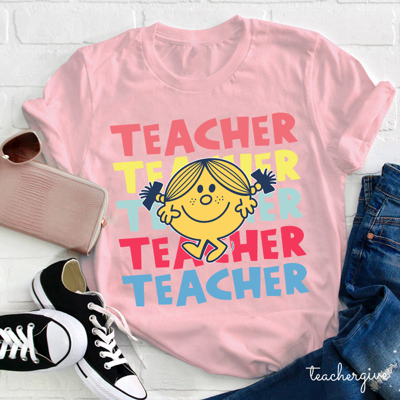 Teacher Letter Cute Little Girl T-Shirt