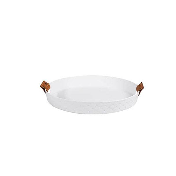 Bern Ceramic Serving Tray - White