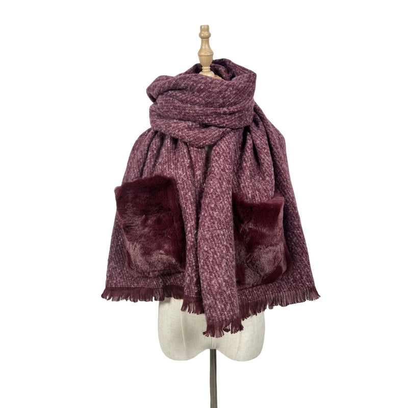 Women's Casual Solid Color Polyester Scarf