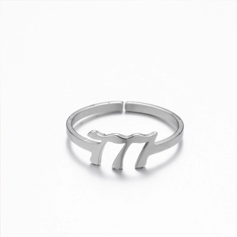 Fashion Number 201 Stainless Steel No Inlaid 18K Gold Plated Plating Open Ring