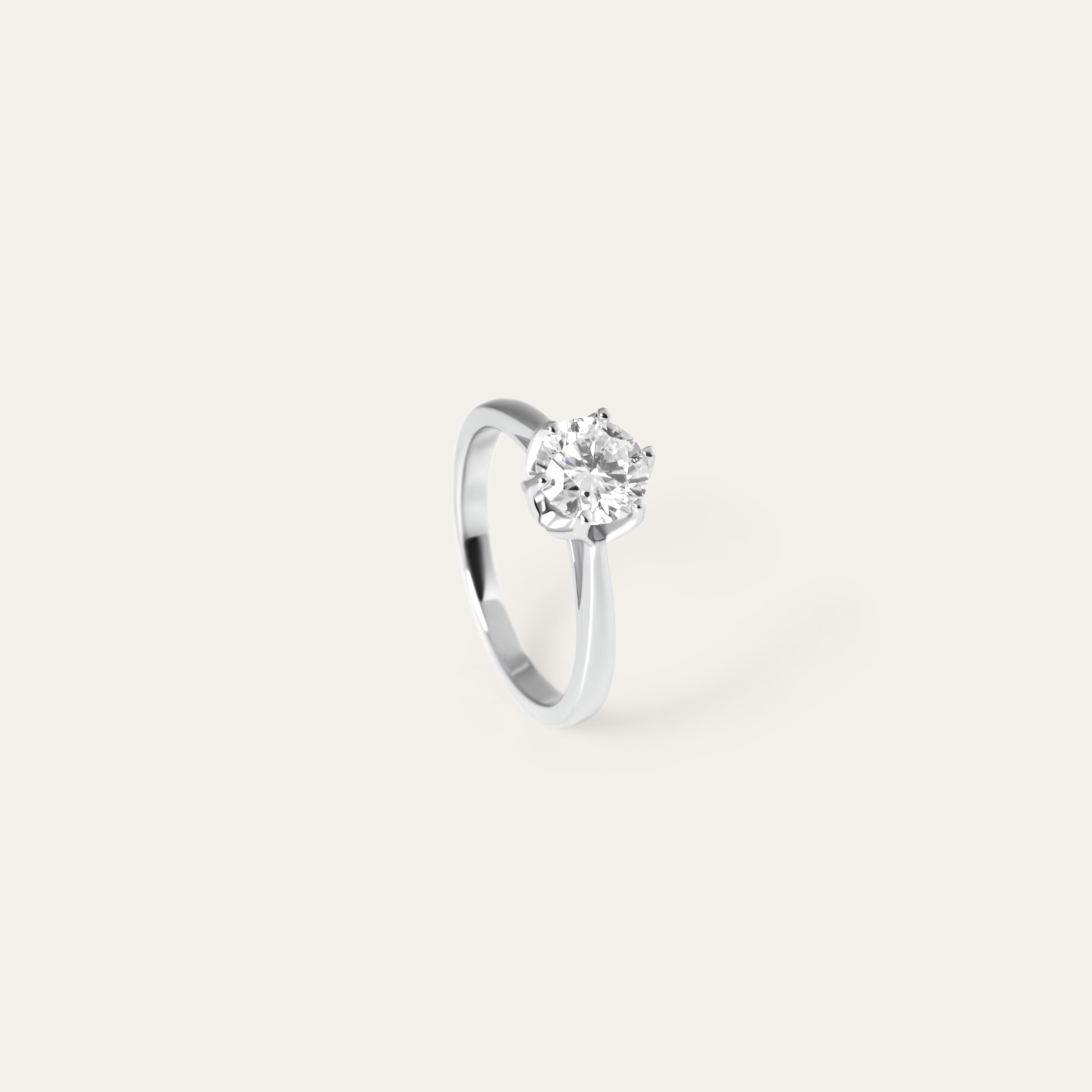 Issi 1.0ct Moissanite Ring (925 Sterling Silver. Size 8)