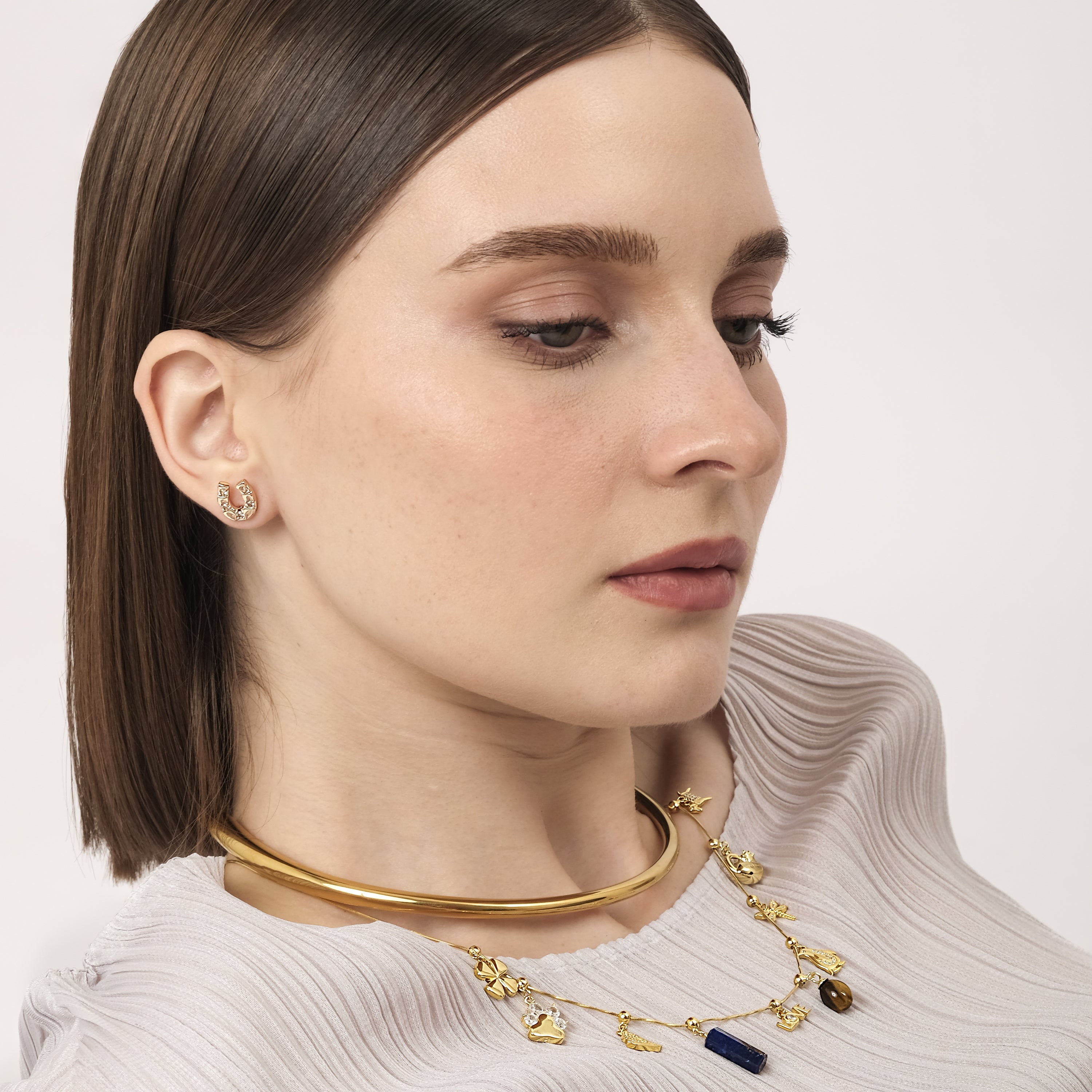 Shea CZ Studs (18K Gold Brass)
