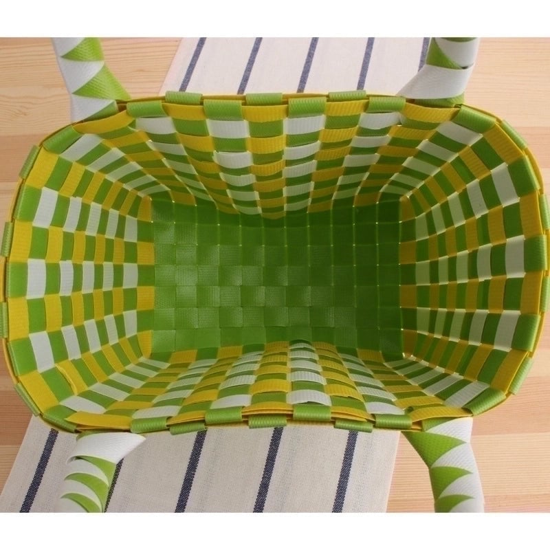 Women's Mini Pvc Lattice Vacation Square Open Straw Bag