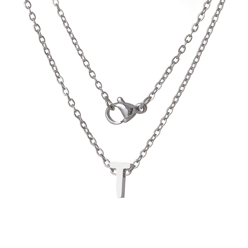 Titanium Steel Minimalist Plating Letter None Necklace