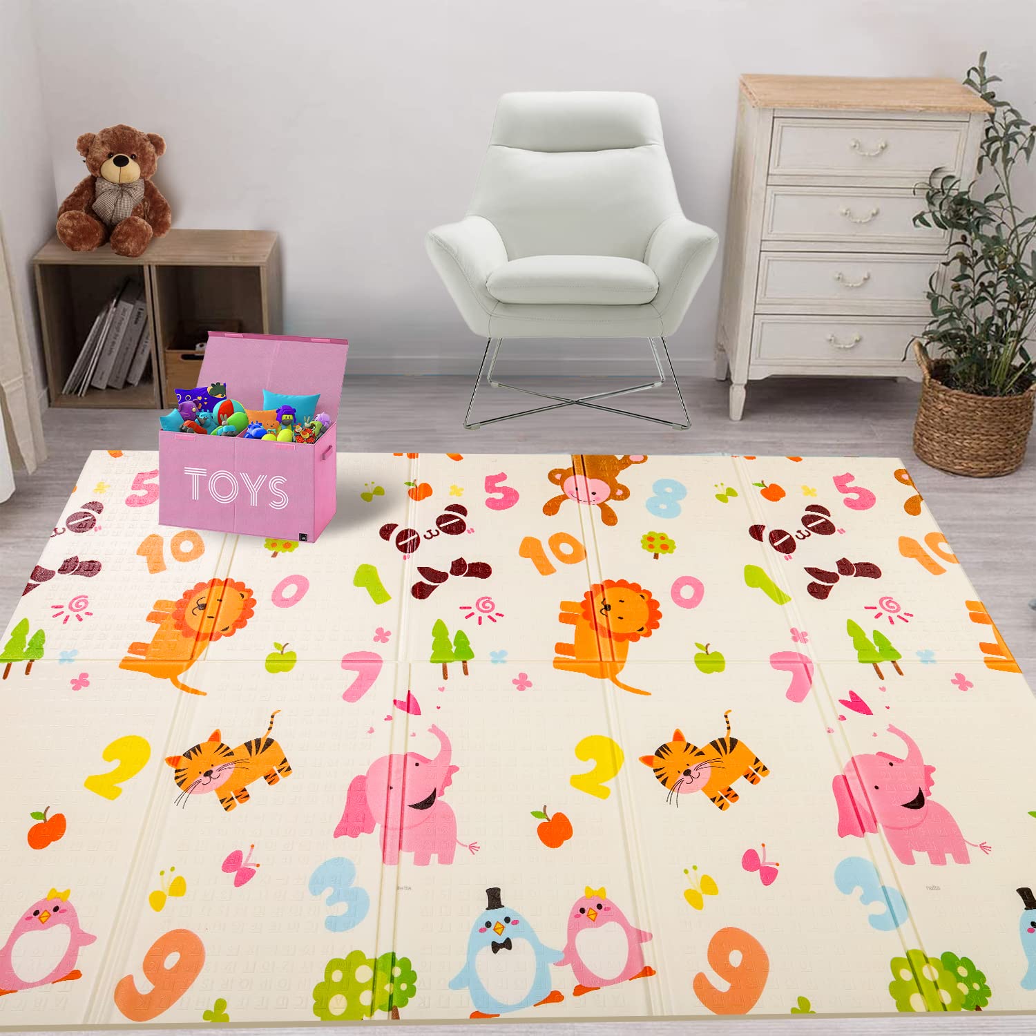 Kids Play Mat 150x180.Waterproof Baby Mat for Babies. Infants. Toddlers