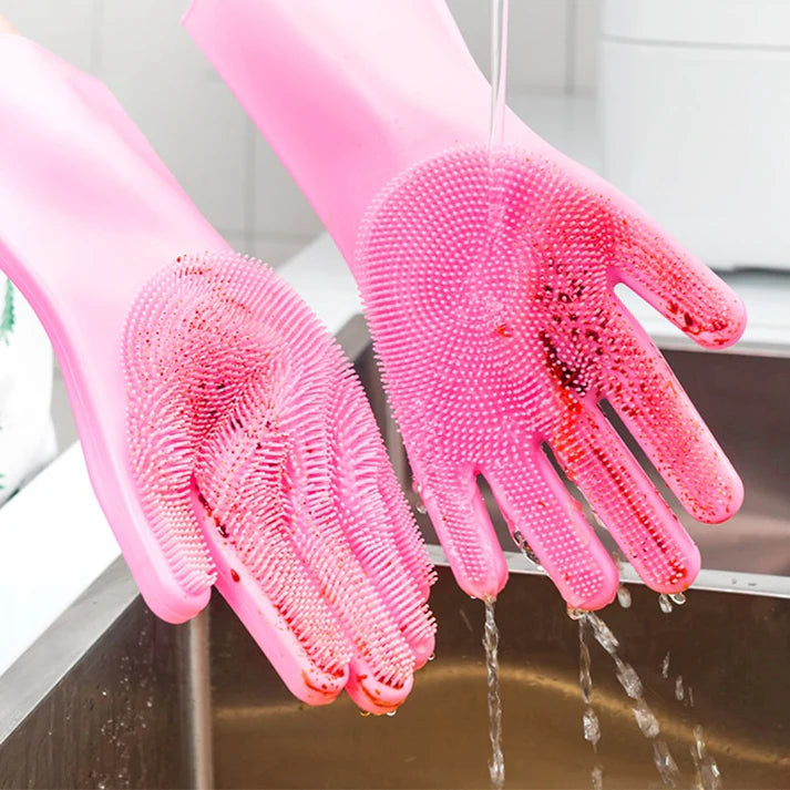 Silicone Dish Washing Gloves (PAIR)