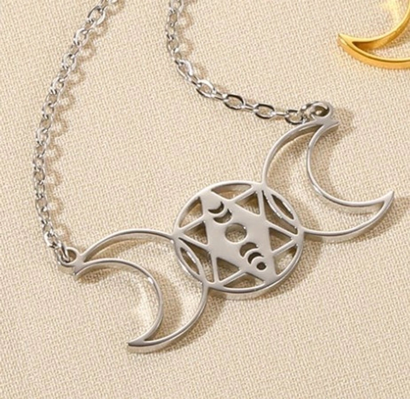 Minimalist Devil's Eye Heart Shape Butterfly Stainless Steel Plating Hollow Out Pendant Necklace