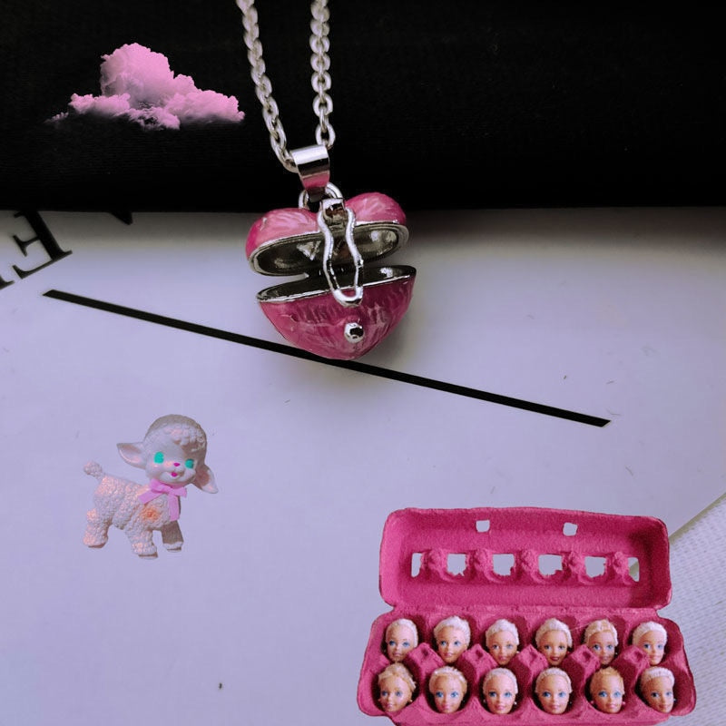 Heart Pill Case Necklace