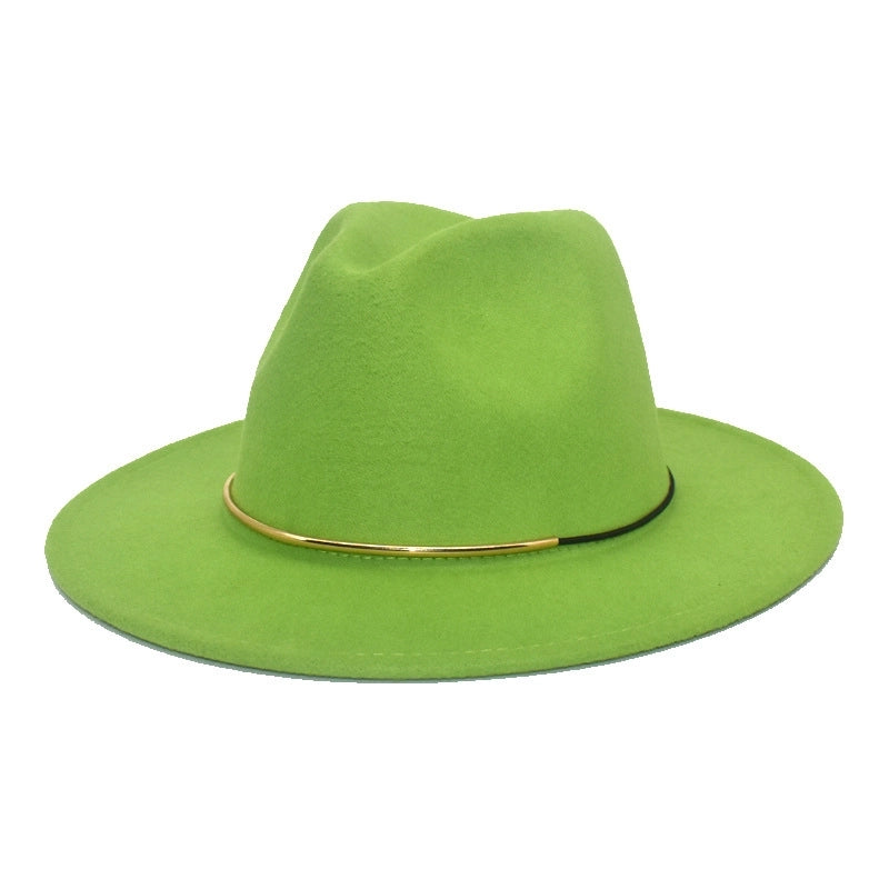 Men's Jazz Hat British Harajuku Style Retro Top Hat Women's Trendy Women's Woolen Hat
