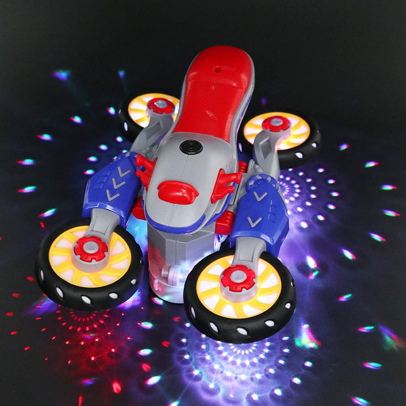 🎁New Electric Light and Music Deformation Motorcycle