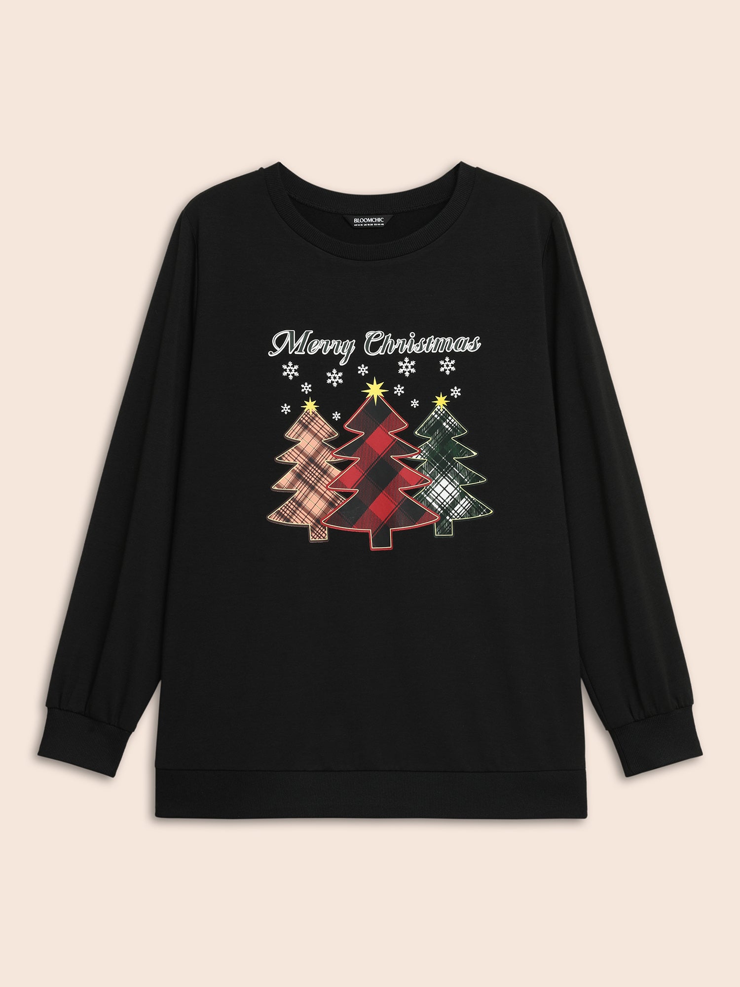 Merry And Bright Printed Crew-Neck Sweatshirt