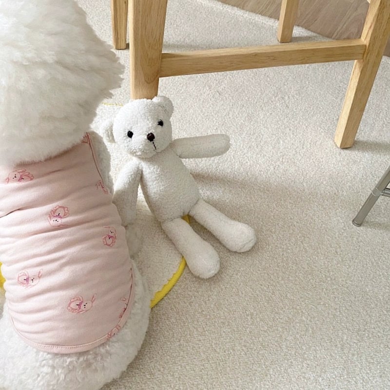 Cute Bear/Pink Printed Dog Cat Vest