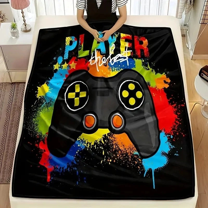Casual Cartoon Flower Double-Sided Velvet Blanket Bedding