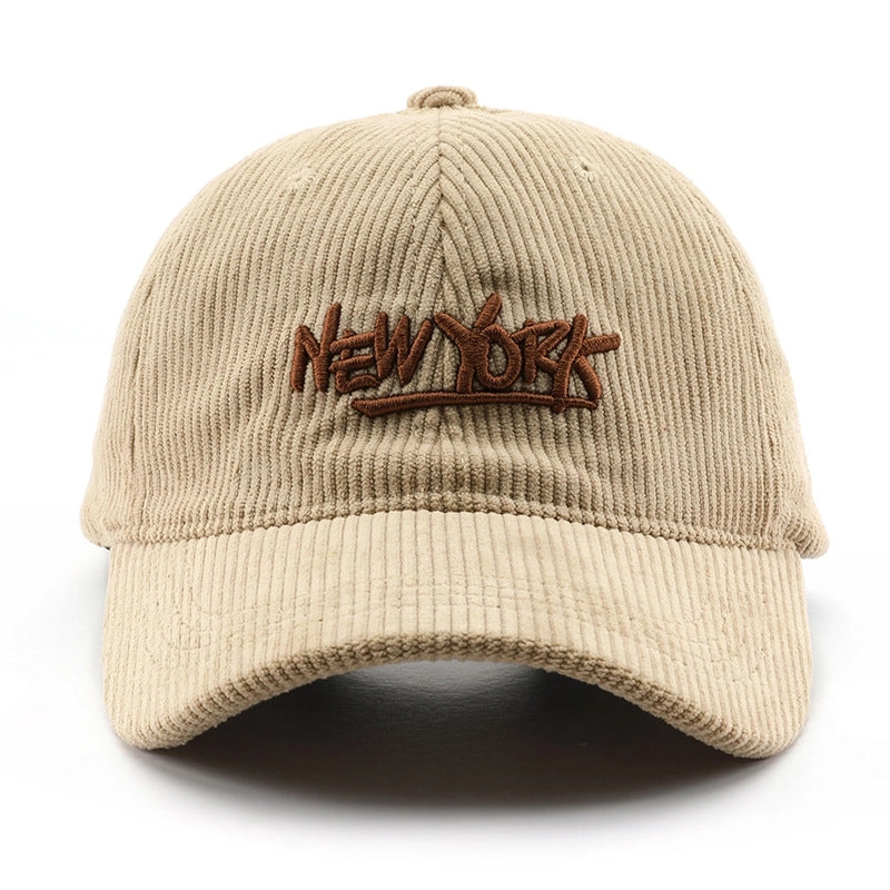 Unisex Vintage Style Minimalist Letter Embroidery Curved Eaves Baseball Cap