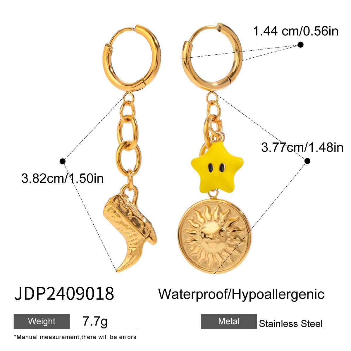 Jiding Titanium Steel Earrings Earrings Stainless Steel Earrings Pendant Earrings