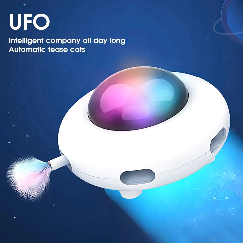 UFO Interactive Cat Toy- Sweeping robot