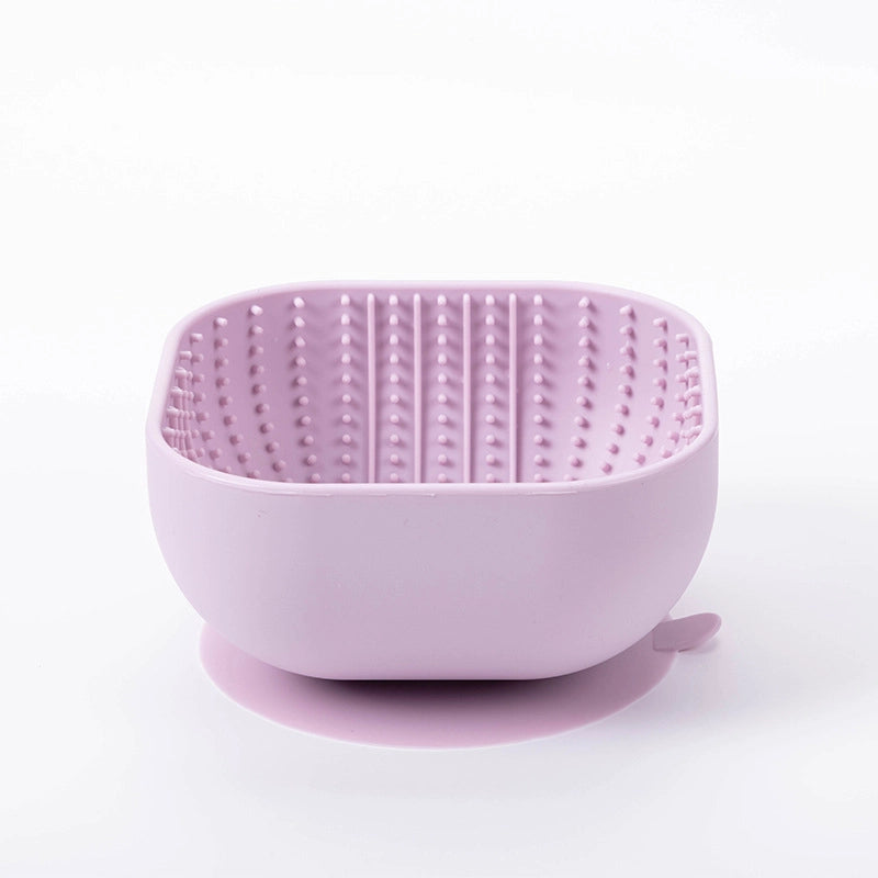 Elegant Minimalist Silica Gel Solid Color Pet Tableware