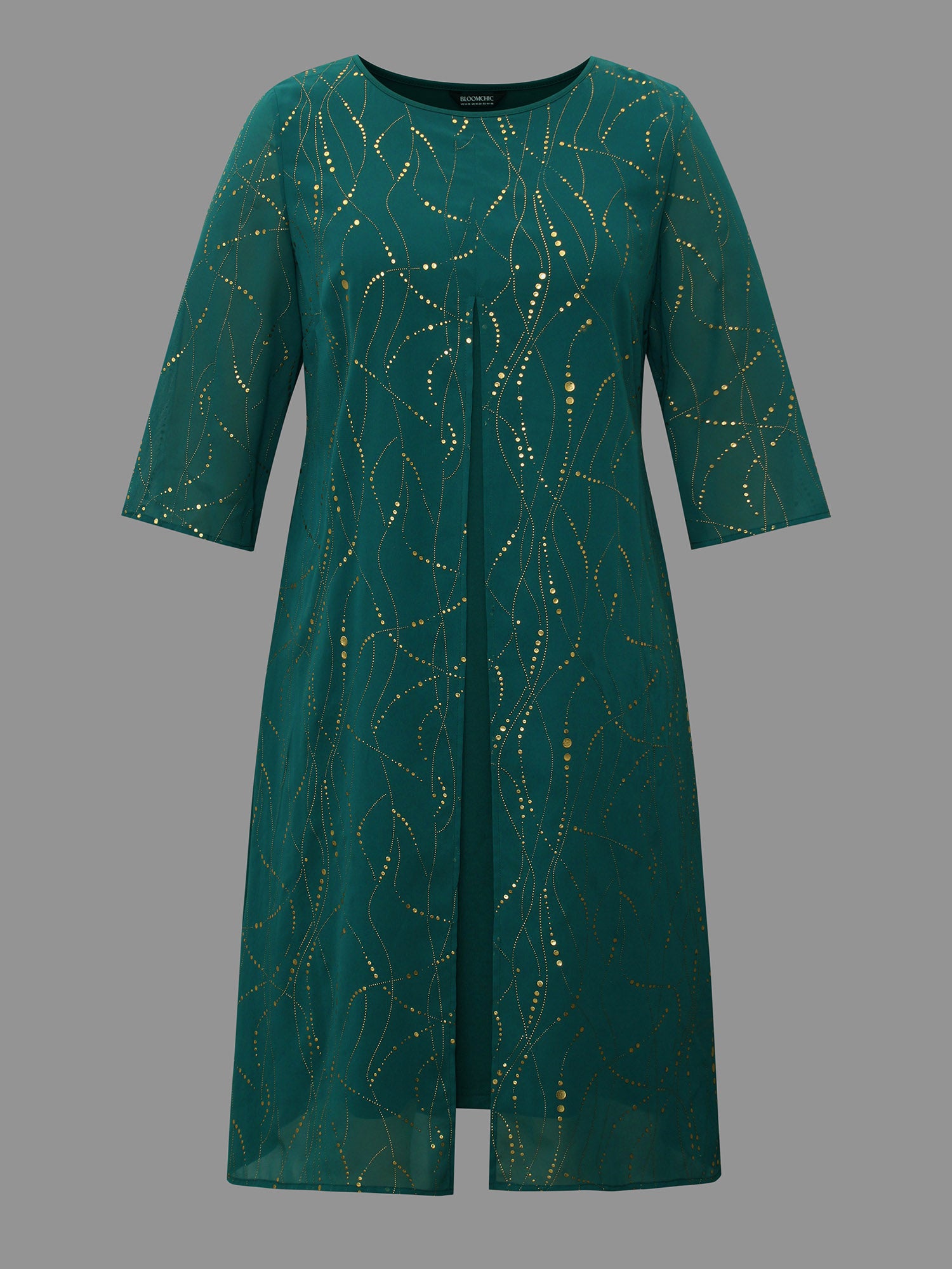 Glitter 2-In-1 Layered  Dress