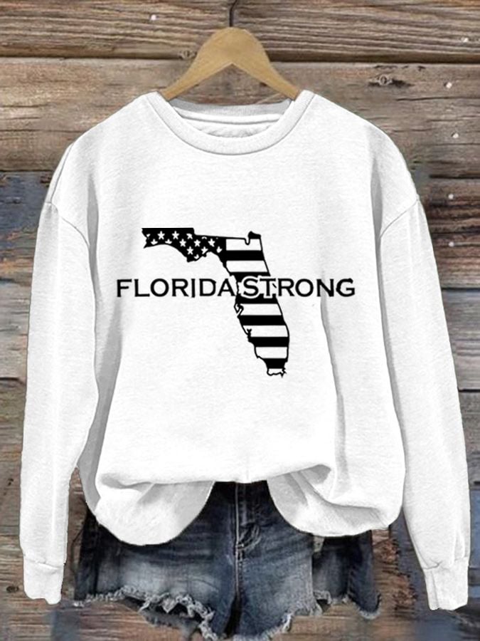 Women's Florida Strong Print Sweatshirt