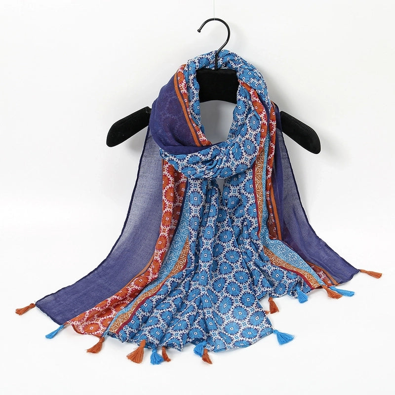 Unisex Vacation Sweet Geometric Polyester Scarf
