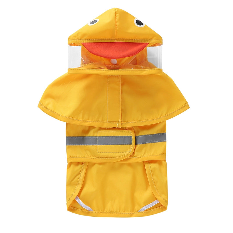Supply Bath Duck Dog Raincoat Poncho Pet Raincoat Yellow Duck Bee Pet Poncho