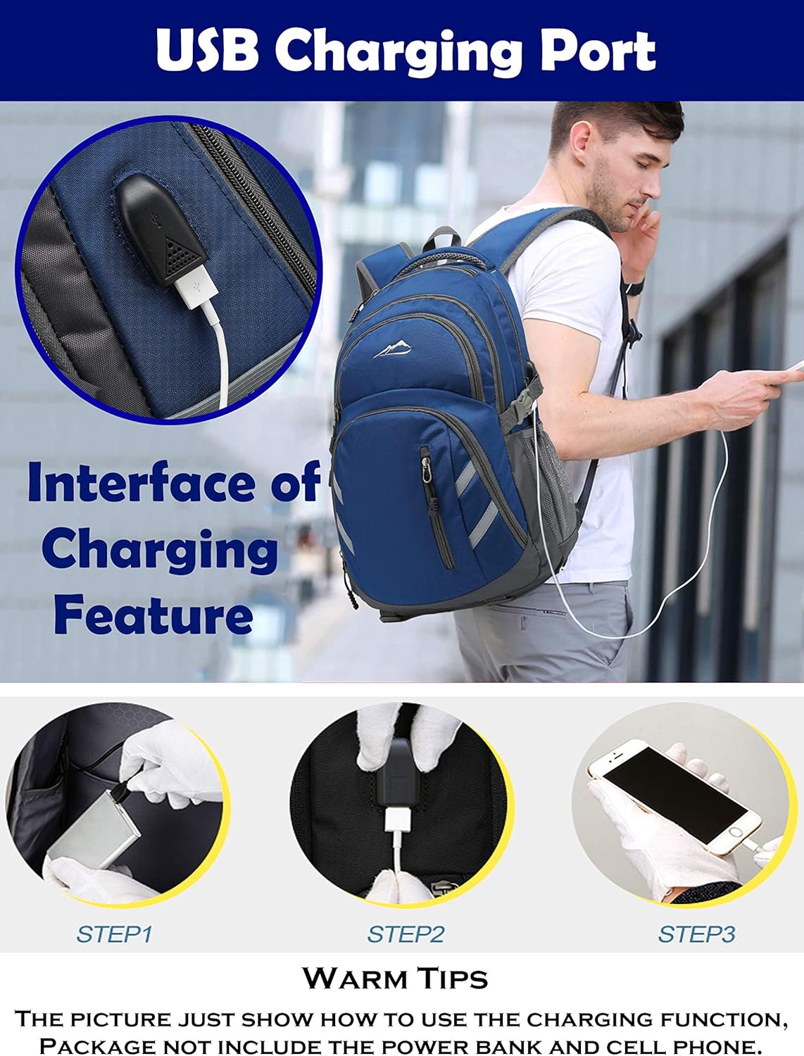 ProEtrade Backpack Bookbag for College Laptop Travel,Fit Laptop Up to 15.6 inch with USB Charging Port Multi Compartment Anti theft, Gift for Women Men (Galaxy)