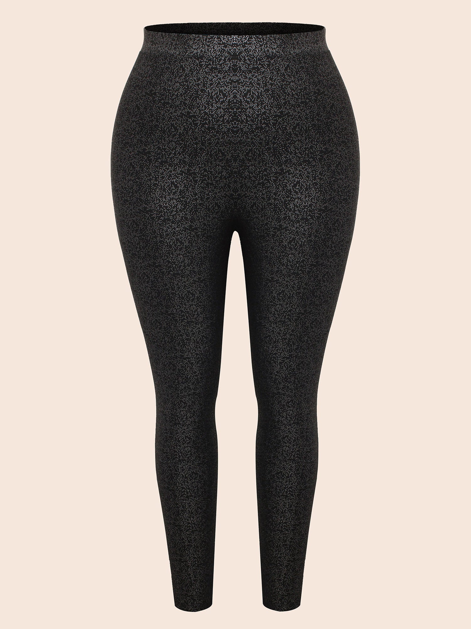 Glitter Pleated Skinny Leggings