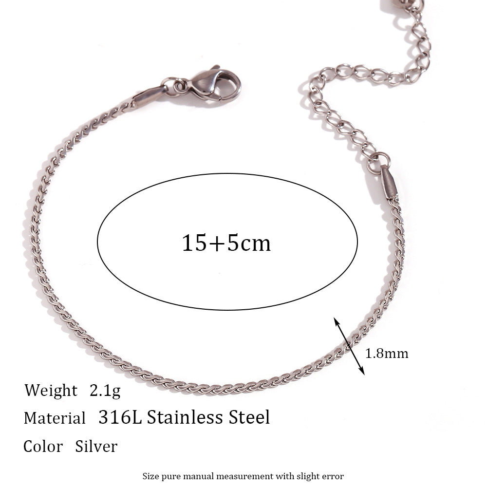 Minimalist Stripe Geometric Stainless Steel 18K Gold Plated Necklaces